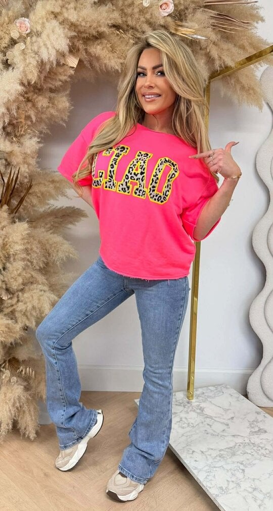 CIAO OVERSIZED SHIRT 1140-24 NEONPINK