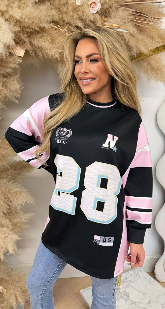 N 28 OVERSIZED SHIRT BLACK