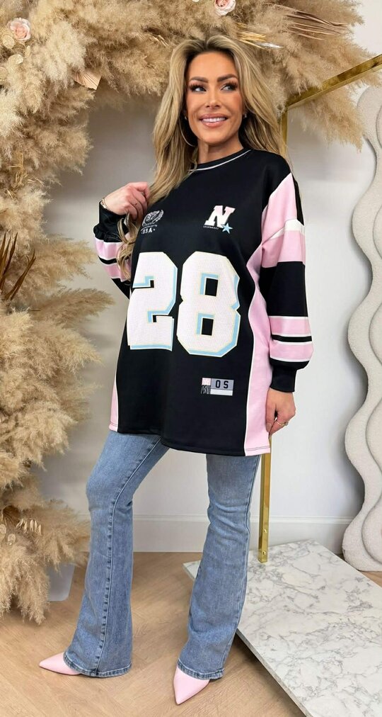 N 28 OVERSIZED SHIRT BLACK