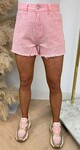 GLITTER DENIM SHORT 05855 PINK