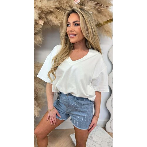 V OVERSIZED FIT TEE 20330 OFFWHITE