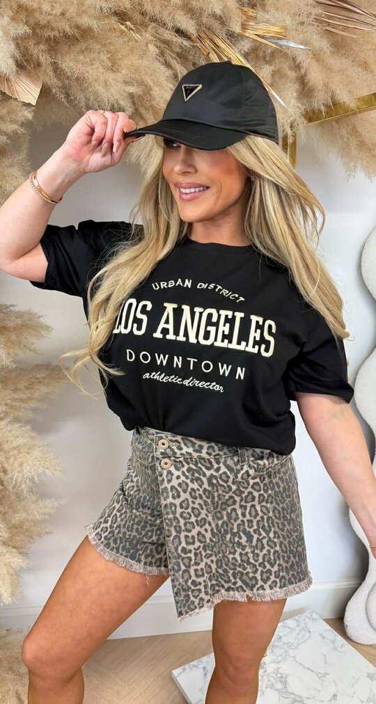 URBAN DISTRICT LA TEE 065-37 BLACK