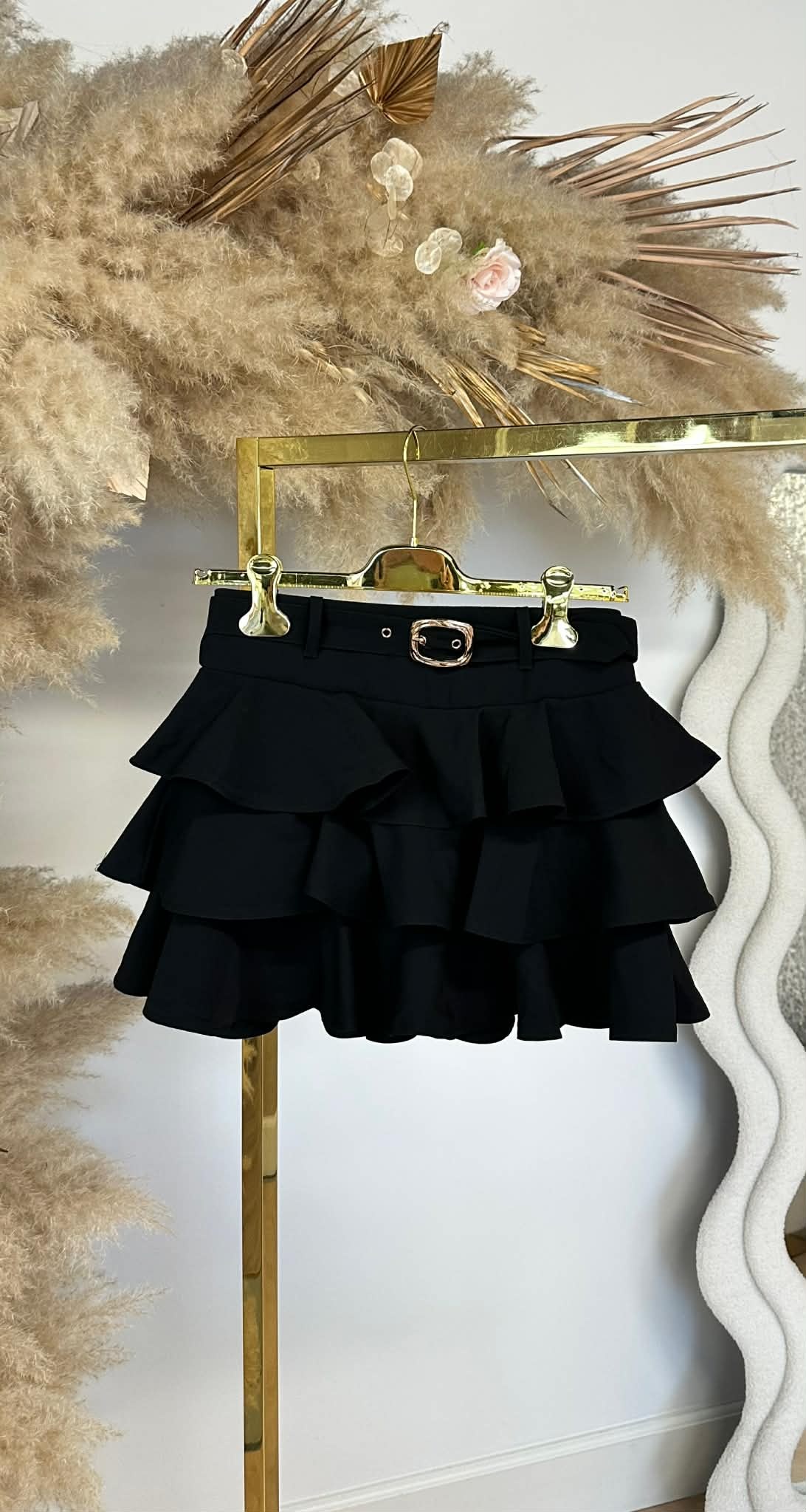 RUBY RUFFLE SKORT 7515 BLACK