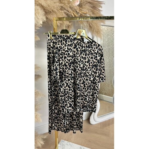 LEOPARD STRETCH SET 905 BEIGE *BIG LEO*
