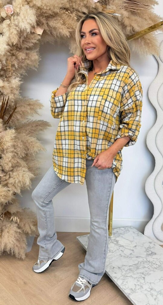 DAMAGDE RUIT BLOUSE YELLOW