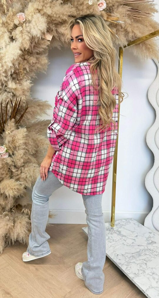 DAMAGDE RUIT BLOUSE FUCHSIA DAMAGDE RUIT BLOUSE FUCHSIA