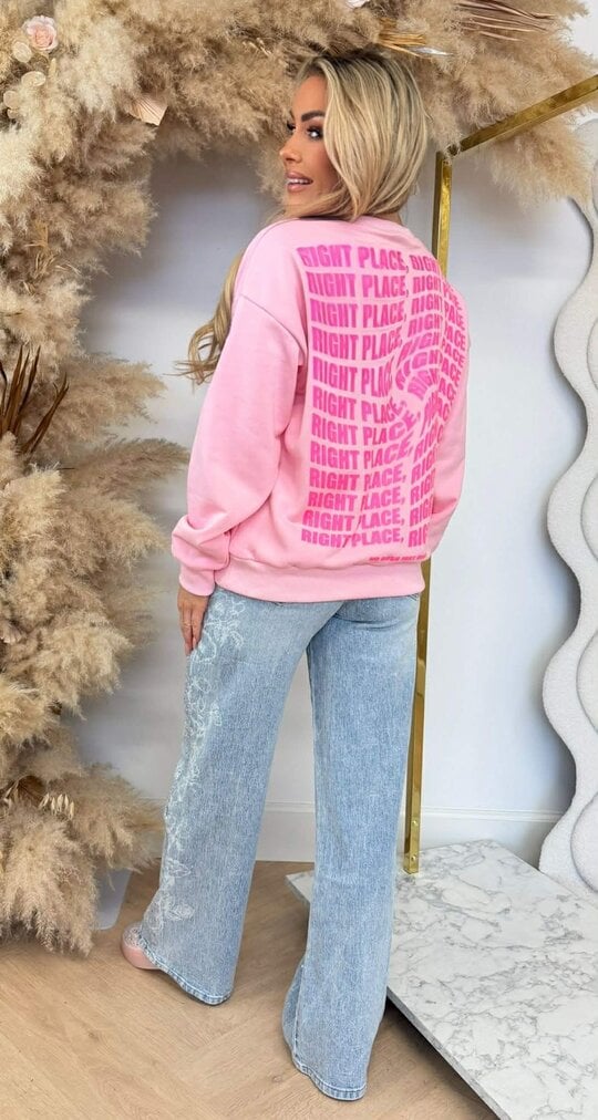 RIGHT PLACE 8011530 SWEAT PINK