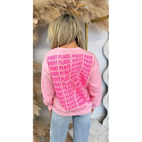 RIGHT PLACE 8011530 SWEAT PINK