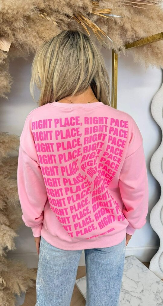 RIGHT PLACE 8011530 SWEAT PINK