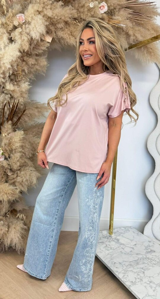 ITALY BUTTON TOP LIGHTPINK