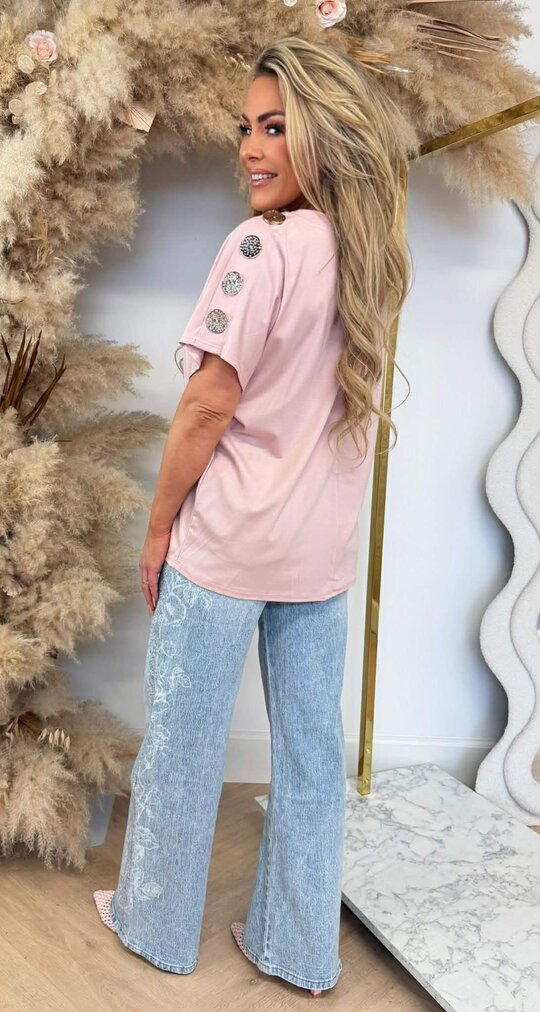 ITALY BUTTON TOP LIGHTPINK