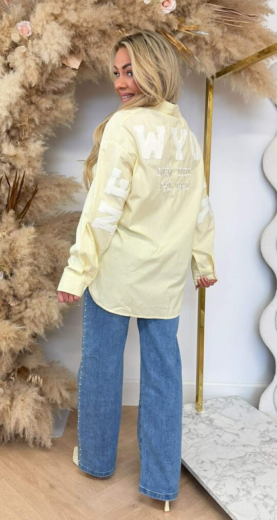 NY TEDDY BLOUSE 15465 YELLOW