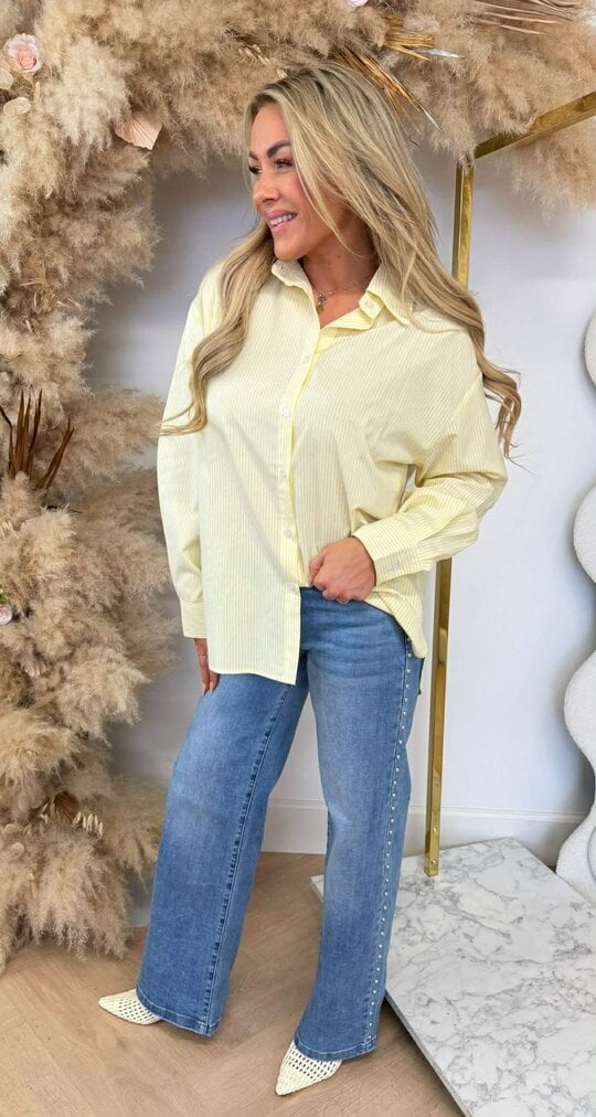 NY TEDDY BLOUSE 15465 YELLOW