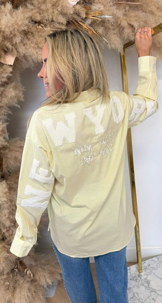 NY TEDDY BLOUSE 15465 YELLOW