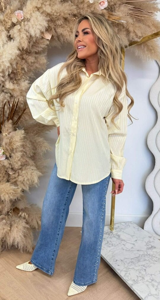 SOHO NEW YORK STRIPE BLOUSE 27785 *H* YELLOW SOHO NEW YORK STRIPE BLOUSE 27785 *H* YELLOW