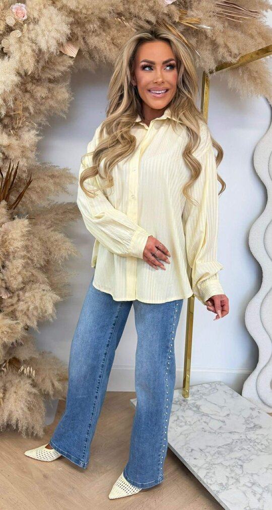 SOHO NEW YORK STRIPE BLOUSE 27785 *H* YELLOW SOHO NEW YORK STRIPE BLOUSE 27785 *H* YELLOW