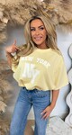 NEW YORK CROPPED SHIRT YELLOW NEW YORK CROPPED SHIRT YELLOW