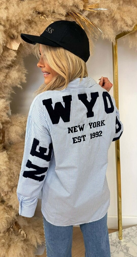 NY TEDDY BLOUSE 15465 BLUE NY TEDDY BLOUSE 15465 BLUE