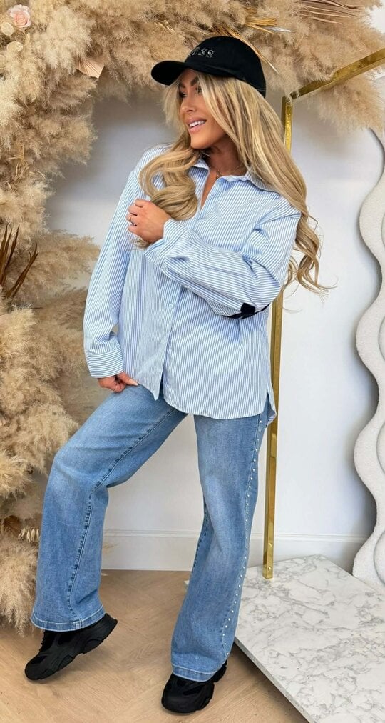 NY TEDDY BLOUSE 15465 BLUE NY TEDDY BLOUSE 15465 BLUE