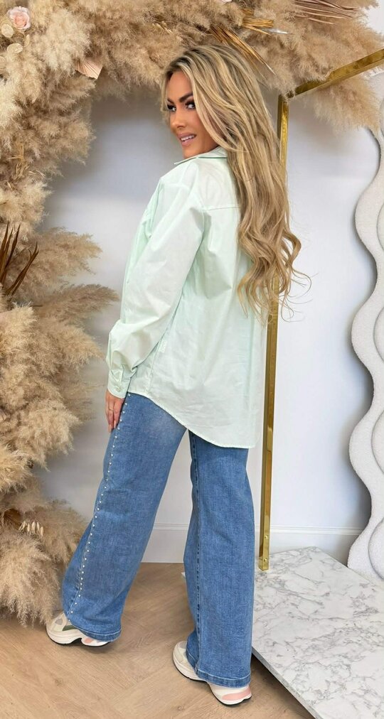 SAINT TROPEZ BLOUSE + TOP 15531 MINT