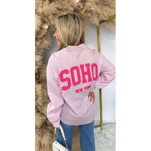 SOHO NEW YORK STRIPE BLOUSE 27785 *H* PINK