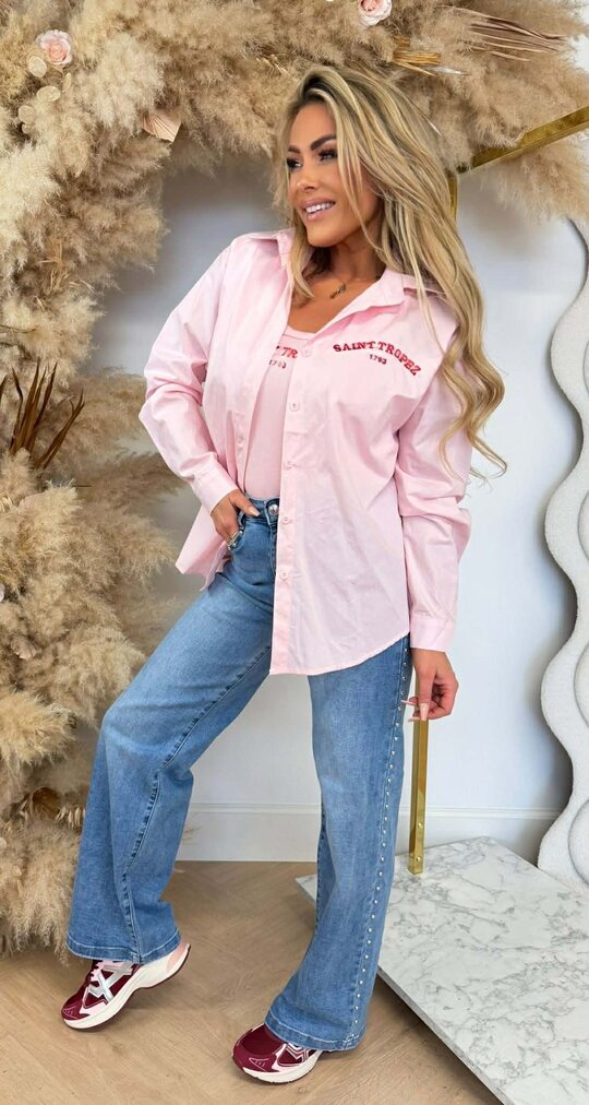 SAINT TROPEZ BLOUSE + TOP 15531 PINK