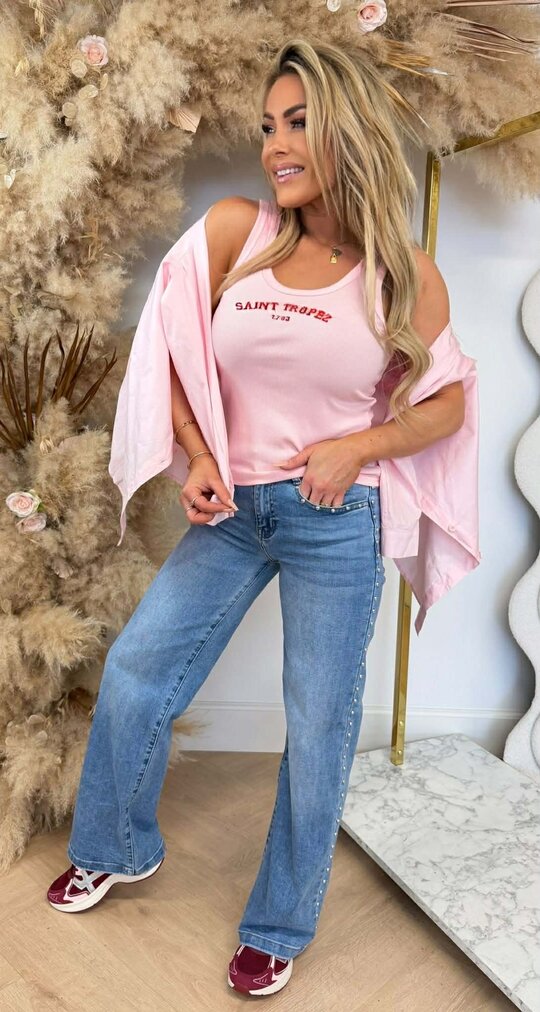 SAINT TROPEZ BLOUSE + TOP 15531 PINK