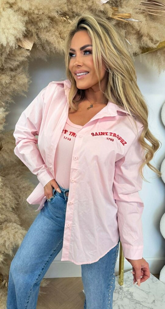 SAINT TROPEZ BLOUSE + TOP 15531 PINK