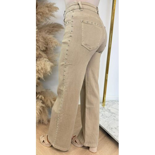 STUDS STRAIGHT LEG 6868 TAUPE