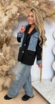 DENIM POCKET BLAZER 08-5780 BLACK
