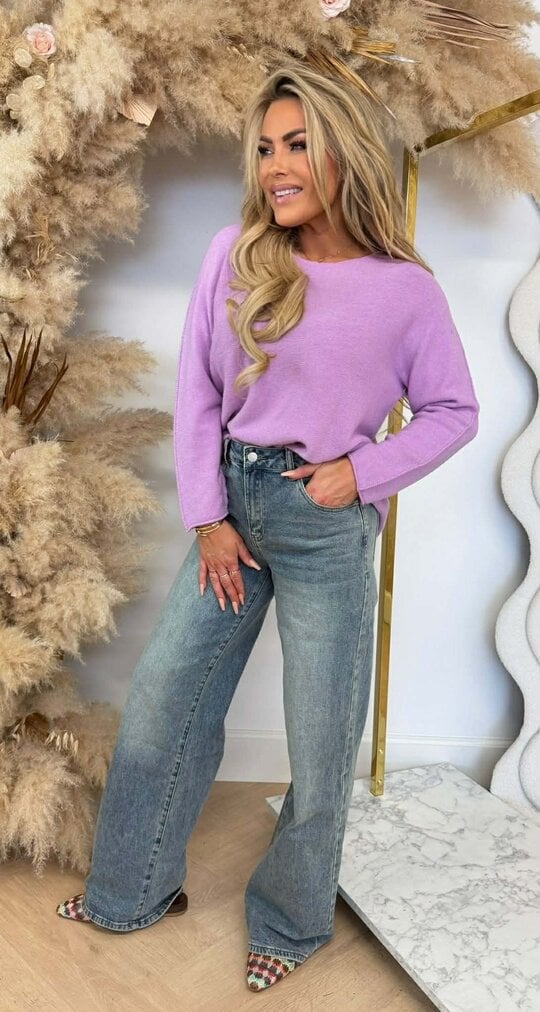 ROUND NECK TOP LILA ROUND NECK TOP LILA