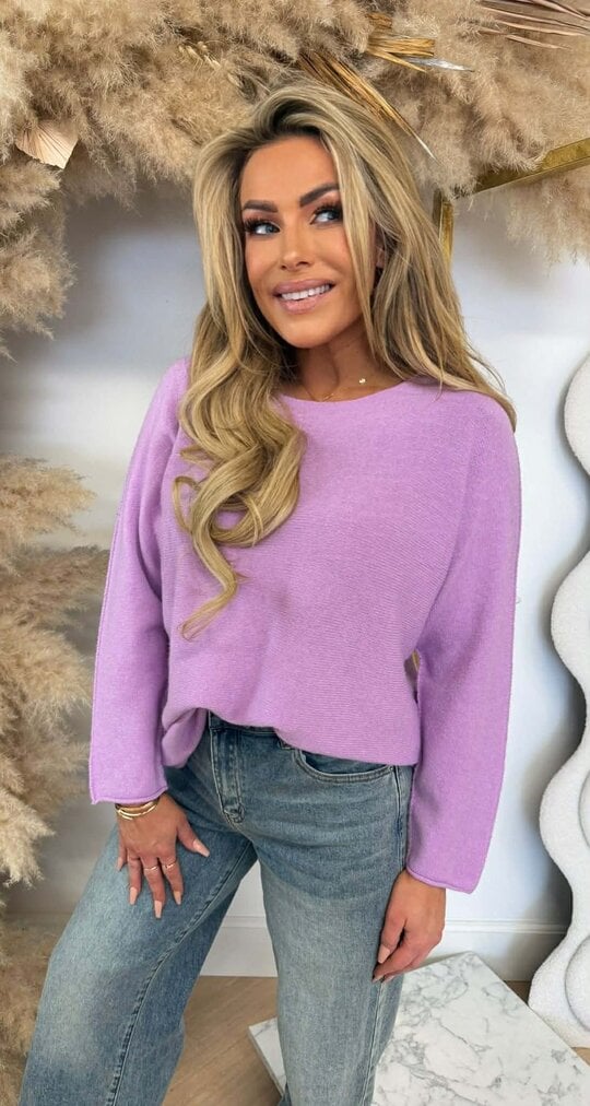 ROUND NECK TOP LILA ROUND NECK TOP LILA