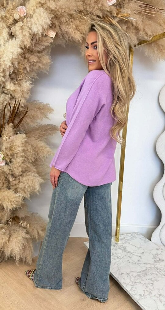 ROUND NECK TOP LILA ROUND NECK TOP LILA