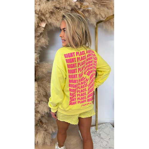 RIGHT PLACE 8011530 SWEAT YELLOW
