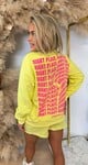 RIGHT PLACE 8011530 SWEAT YELLOW RIGHT PLACE 8011530 SWEAT YELLOW