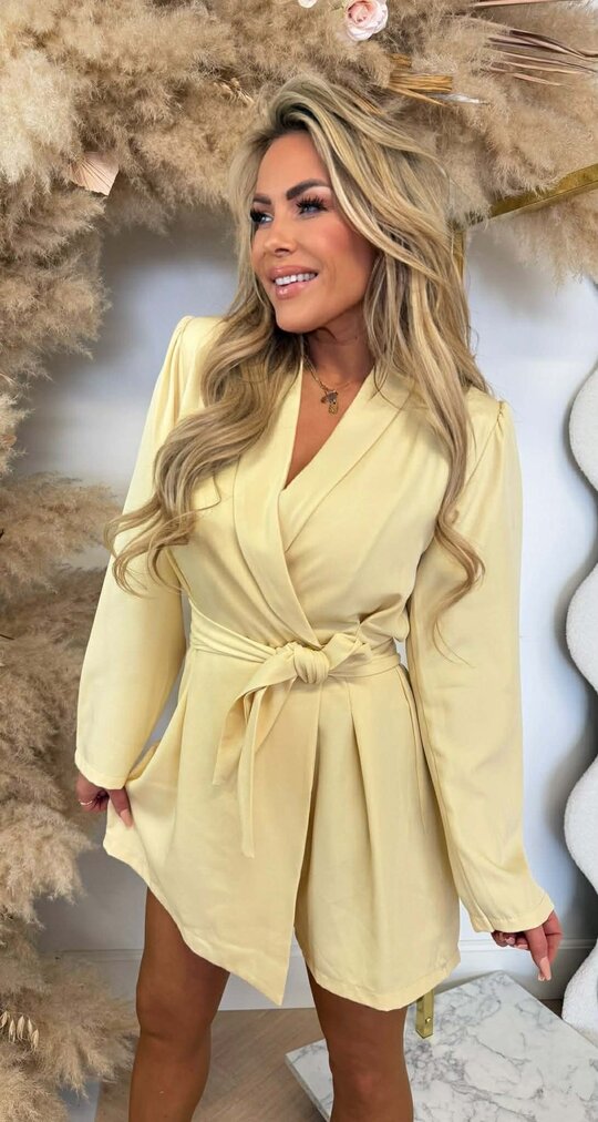 PERFECT BASIC PLAYSUIT BUTTERYELLOW PERFECT BASIC PLAYSUIT BUTTERYELLOW