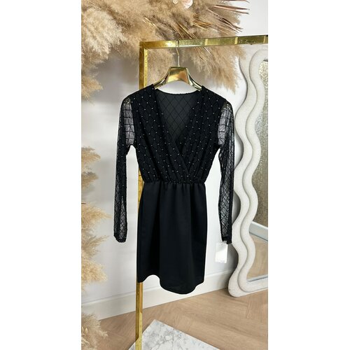 OMSLAG DREAMY DRESS BLACK OMSLAG DREAMY DRESS BLACK