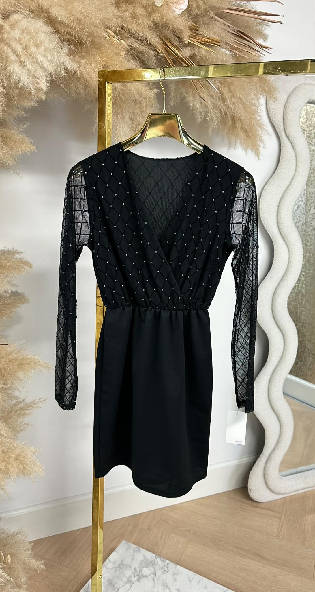 OMSLAG DREAMY DRESS BLACK OMSLAG DREAMY DRESS BLACK