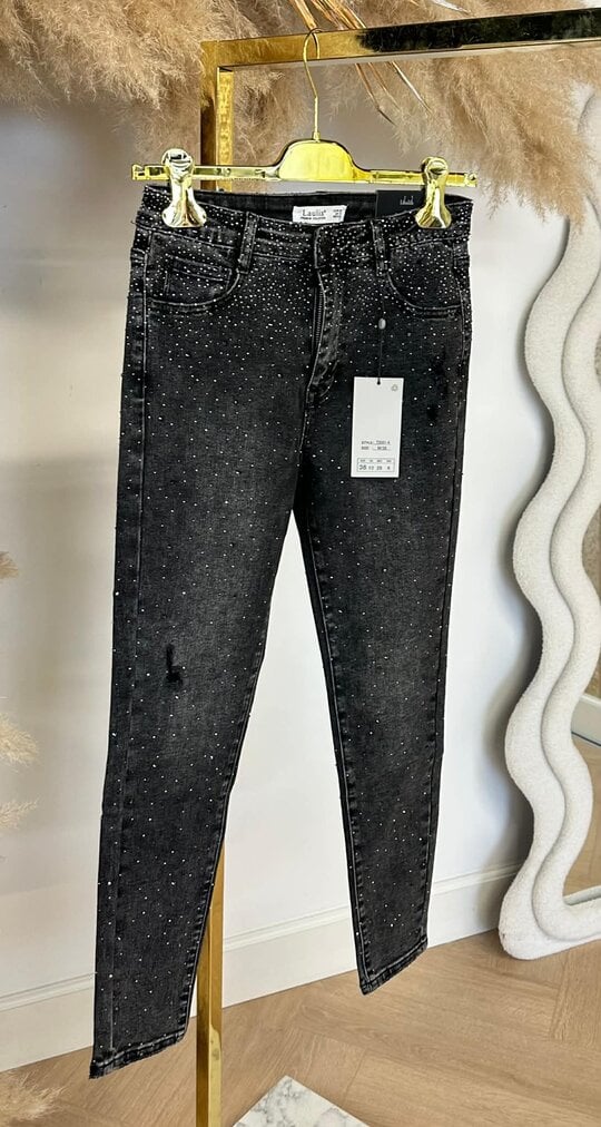 GLITTER SKINNY 5001-4 GREY
