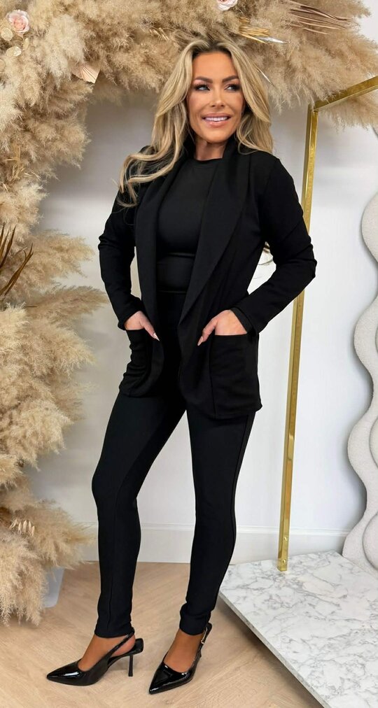 BASIC VESTJE L MOUW BLACK