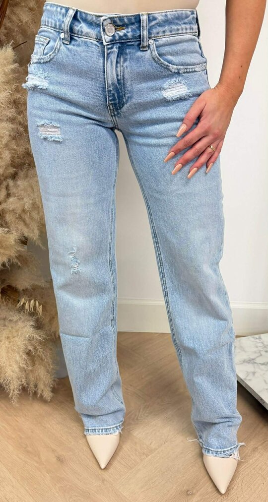 QUEEN OF HEARTS WIDE LEG JEANS 3655-3 LIGHTDENIM