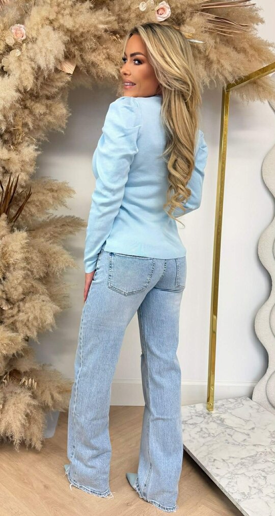 CLARA POF MOUW TOP 8806 BLUE