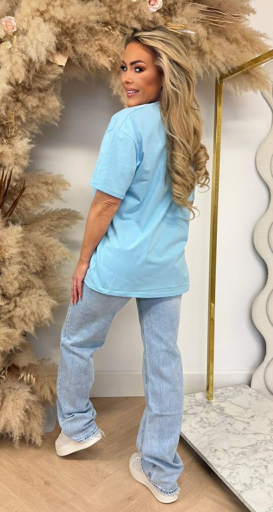 HEARTS STUDS TEE 531 BLUE