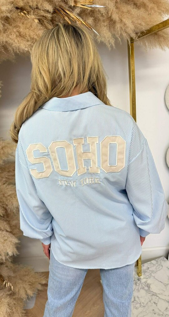 NEW SOHO STRIPE BLOUSE 7471 BLUE