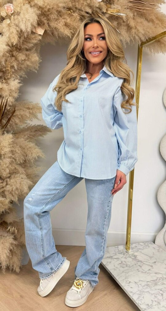 NEW SOHO STRIPE BLOUSE 7471 BLUE