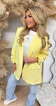 NINA OVERSIZED CROPPED MOUW BLAZER YELLOW