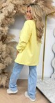 NINA OVERSIZED CROPPED MOUW BLAZER YELLOW