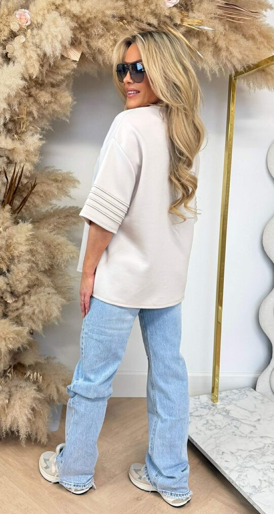 NAOMI GOLDY TEE BEIGE