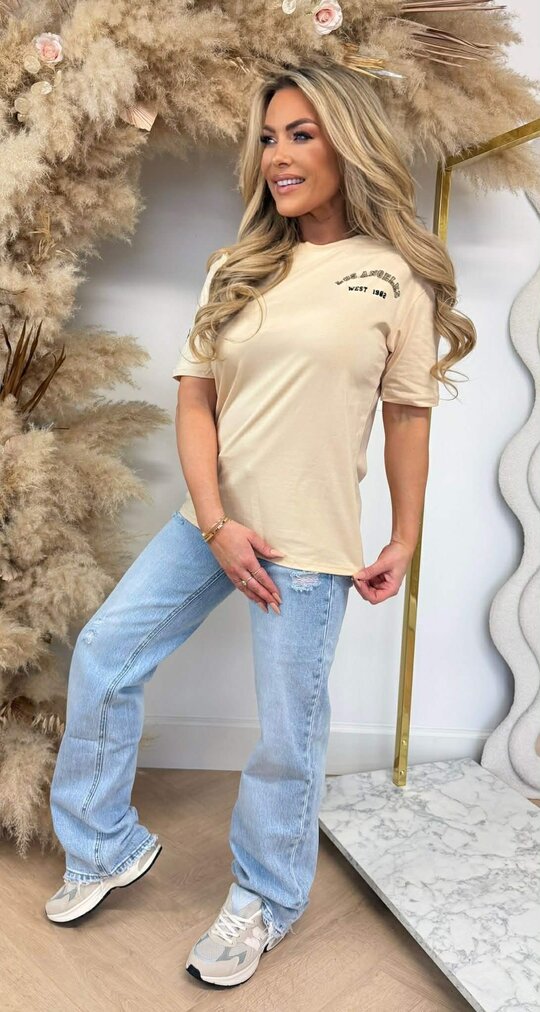 LEO LOS ANGELES TEE 267 BEIGE