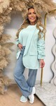NINA OVERSIZED CROPPED MOUW BLAZER MINT